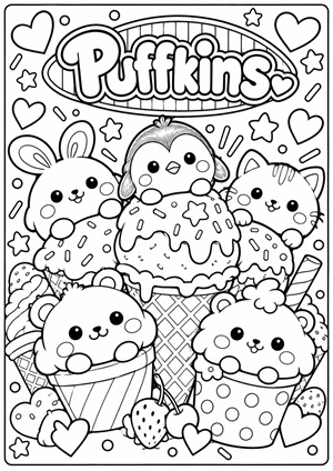 Χρωμοσελίδα Puffkins Surprise
