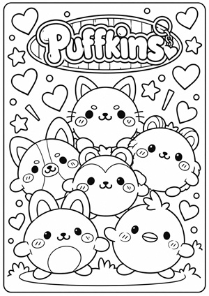 Χρωμοσελίδα Puffkins Surprise